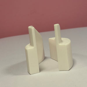 BIGODINO IBRIDO DIVISO (dimostrazione forma esterna e interna) 23 cm x 8 cm